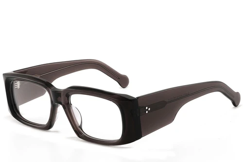 Rectangular Brown Acetate Glasses #BS2607-0243