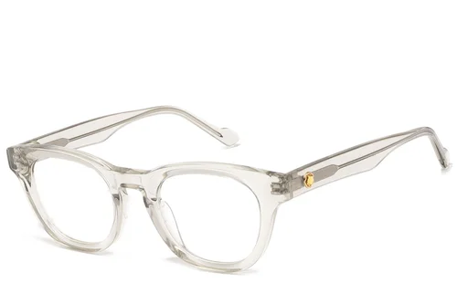 Oval Transparent Acetate Glasses #BS2607-0245