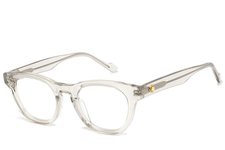 Gafas ovaladas de acetato transparente #BS2607-0245