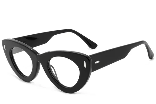 Butterfly Black Acetate Glasses #BS2607-0250