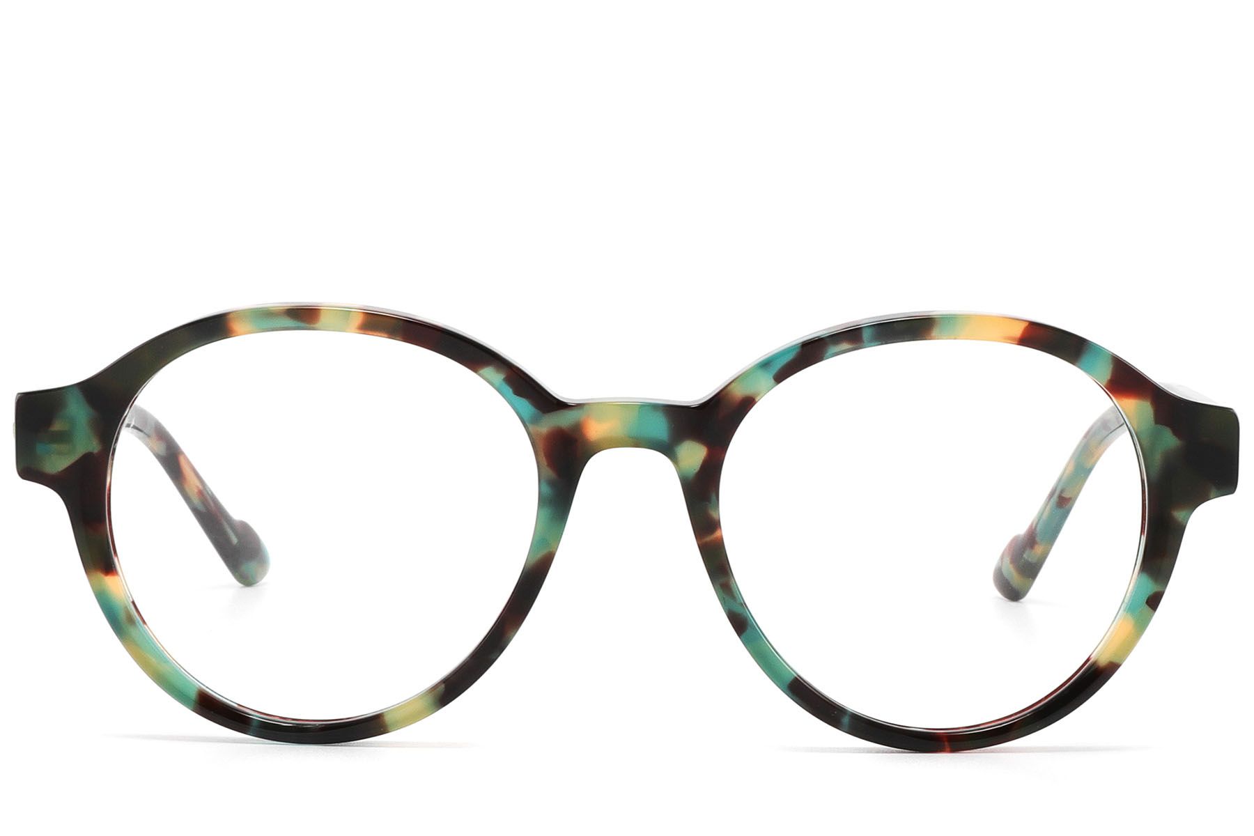 Round Tortoiseshell Acetate Glasses #BS2607-0262