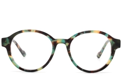 Round Tortoiseshell Acetate Glasses #BS2607-0262