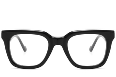 Rectangular Black Acetate Glasses #BS2607-0265