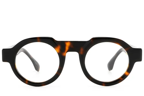 Lunettes rondes en acétate écaille de tortue #BS2607-0270