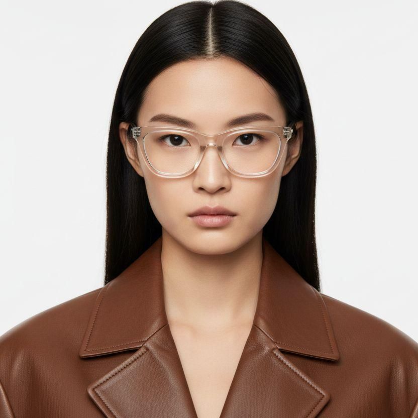 Gafas de acetato transparentes con forma de mariposa #BS2607-0271