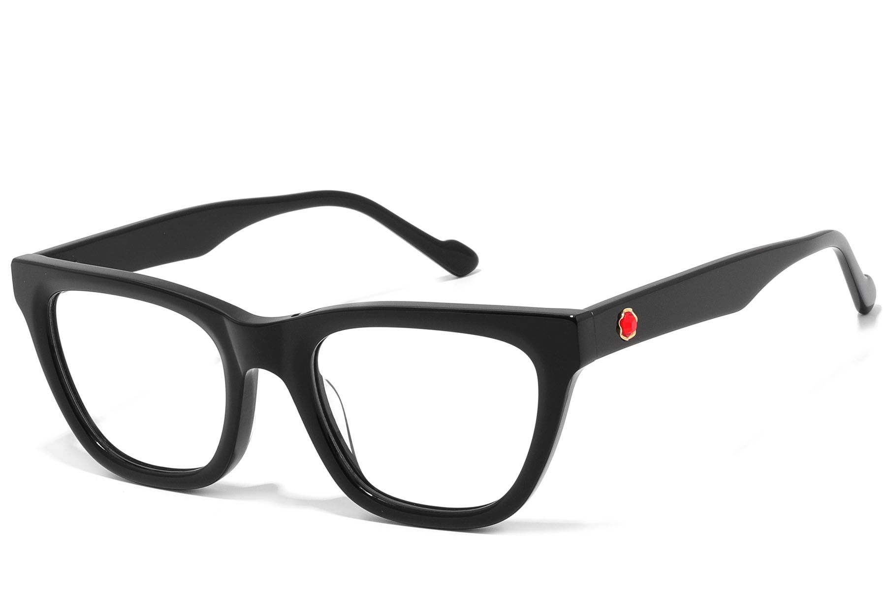 Butterfly Black Acetate Glasses #BS2607-0272