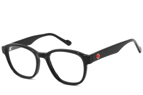 Oval Black Acetate Glasses #BS2607-0275
