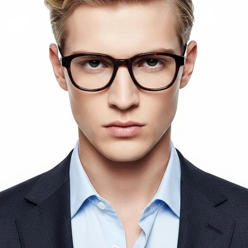 Lunettes ovales en acétate écaille de tortue #BS2607-0276