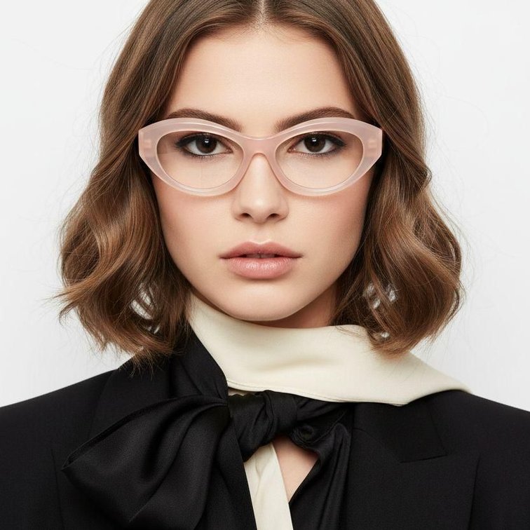 Lunettes en acétate rose papillon #BS2607-0279