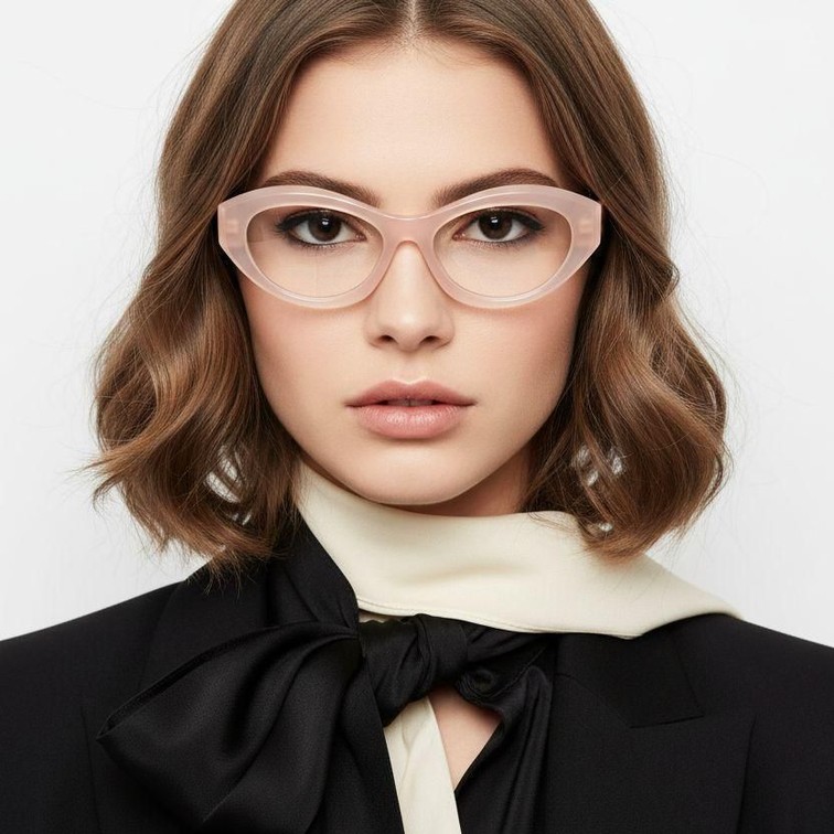 Lunettes en acétate rose papillon #BS2607-0279