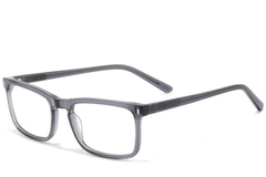 Lunettes rectangulaires en acétate gris #BS2607-0284