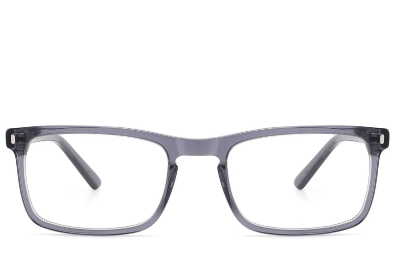 Lunettes rectangulaires en acétate gris #BS2607-0284