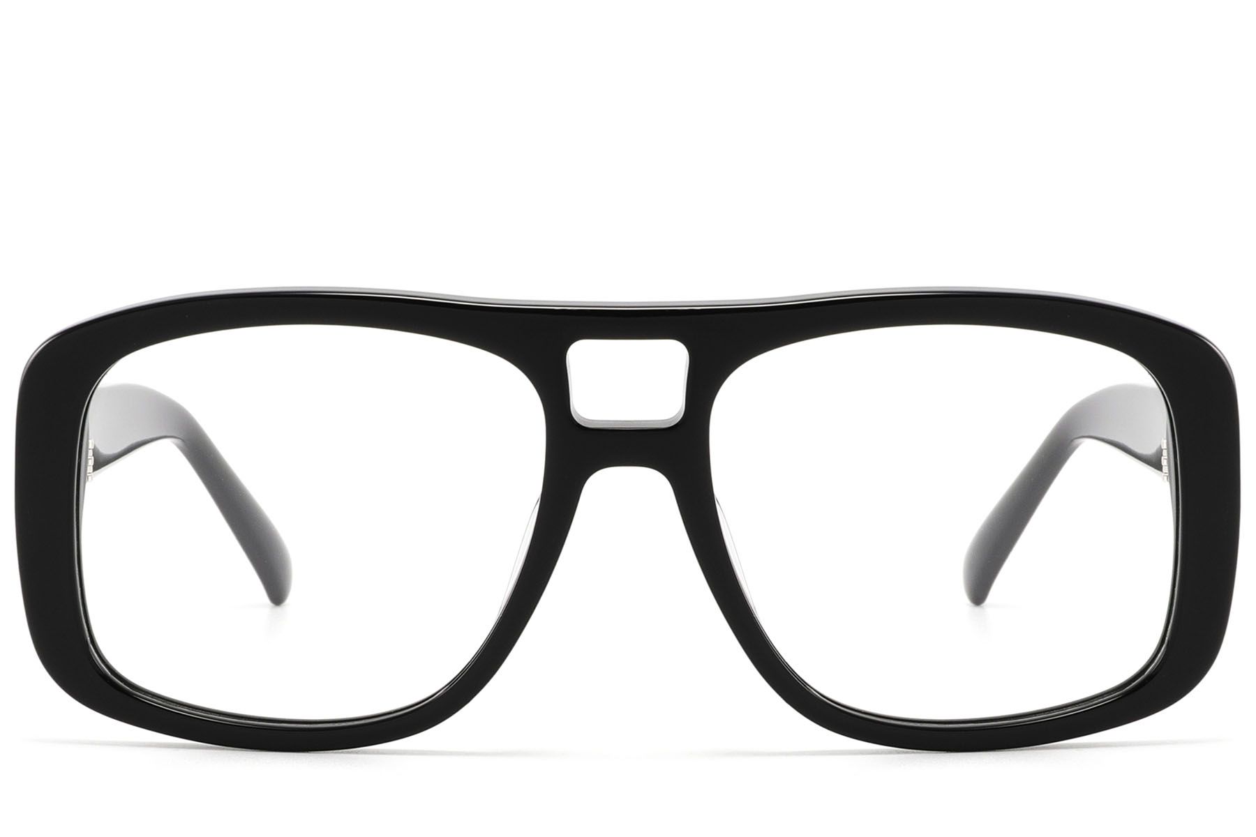 Aviator Black Acetate Glasses #BS2607-0292