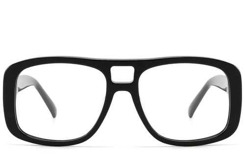 Lunettes aviateur en acétate noir #BS2607-0292