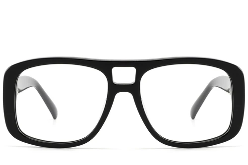 Aviator Black Acetate Glasses #BS2607-0292