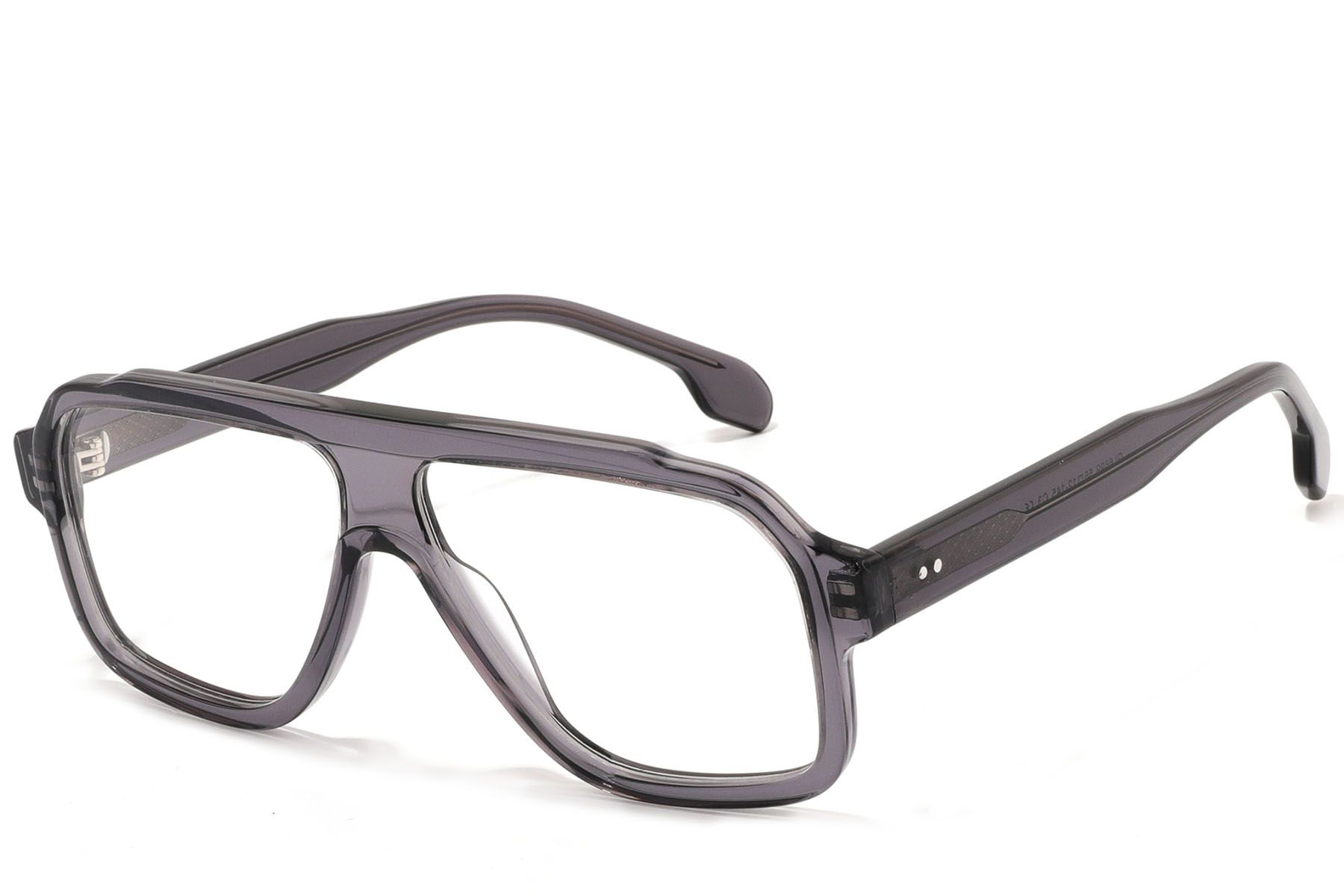 Gafas de acetato gris aviador #BS2607-0297