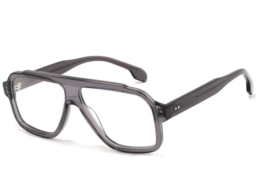 Lunettes aviateur en acétate gris #BS2607-0297