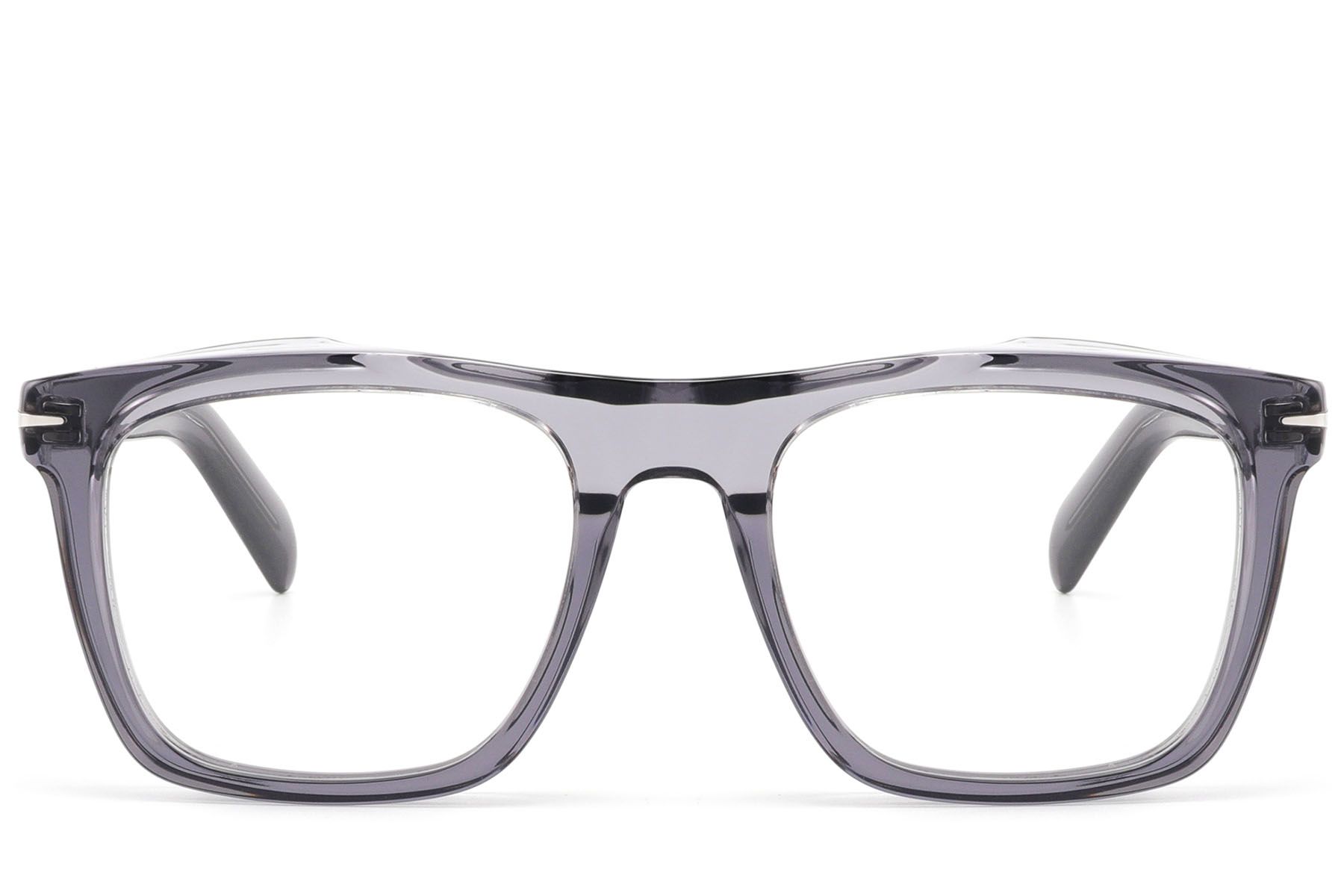 Rectangular Grey Acetate Glasses #BS2607-0300
