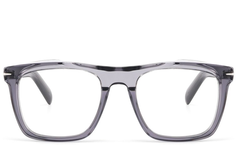 Rechthoekig grijs acetaatglas #BS2607-0300