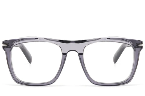 Lunettes rectangulaires en acétate gris #BS2607-0300