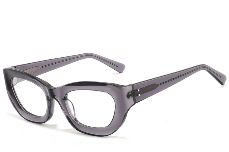 Occhiali in acetato grigio farfalla #BS2607-0303