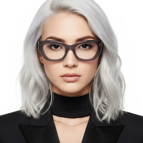 Lunettes en acétate gris papillon #BS2607-0303