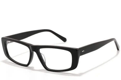 Lunettes rectangulaires en acétate noir #BS2607-0304