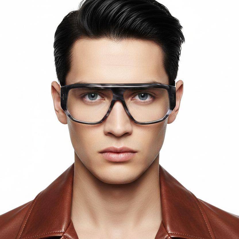 Gafas de aviador de acetato de carey n.° BS2607-0306