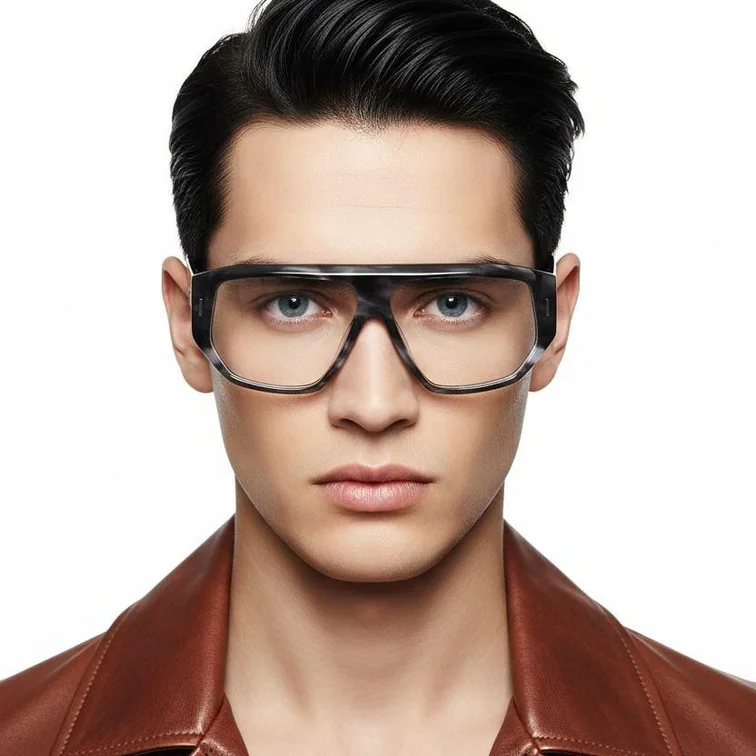Gafas de aviador de acetato de carey n.° BS2607-0306