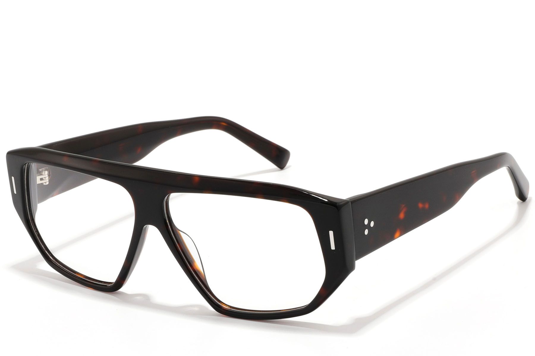 Gafas de aviador de acetato de carey n.° BS2607-0307