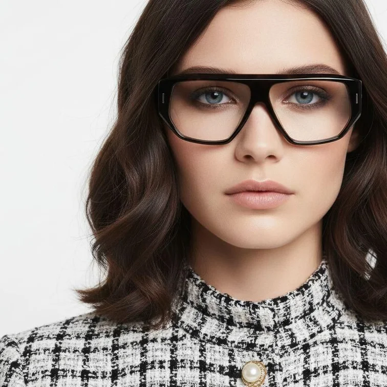 Gafas de aviador de acetato de carey n.° BS2607-0307