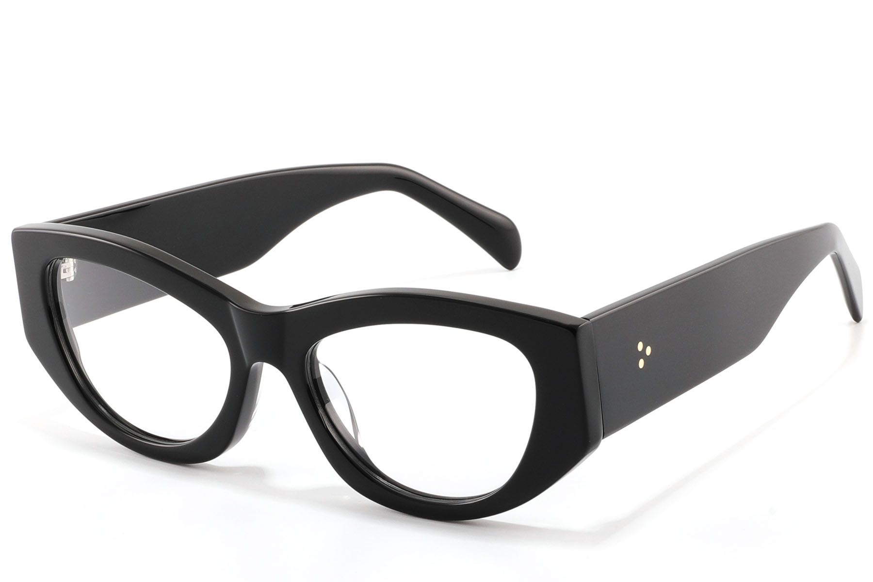 Butterfly Black Acetate Glasses #BS2607-0315