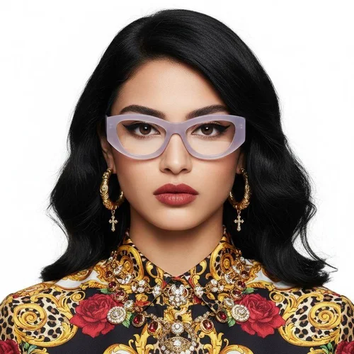 Lunettes en acétate violet papillon #BS2607-0316