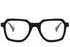 Rectangular Black Acetate Glasses #BS2607-0319