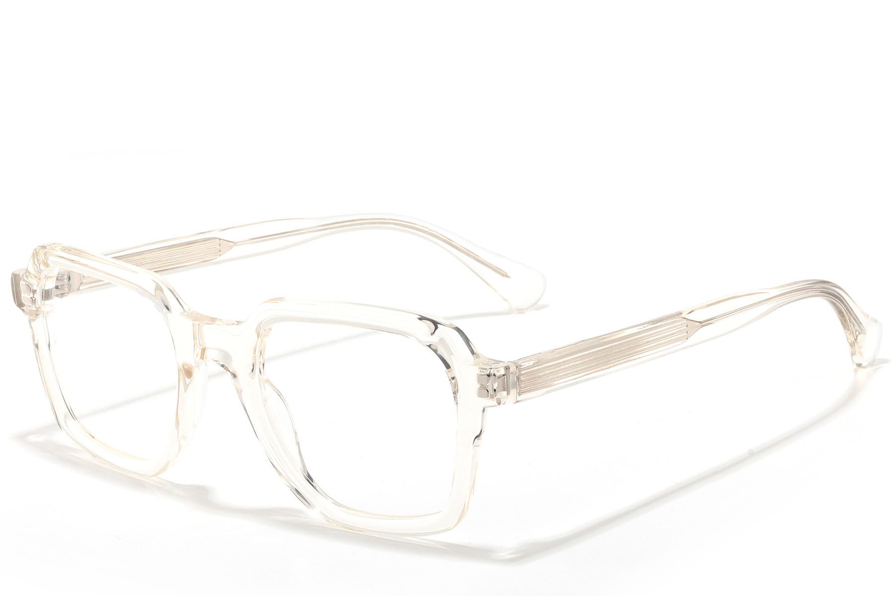 Rectangular Transparent Acetate Glasses #BS2607-0321