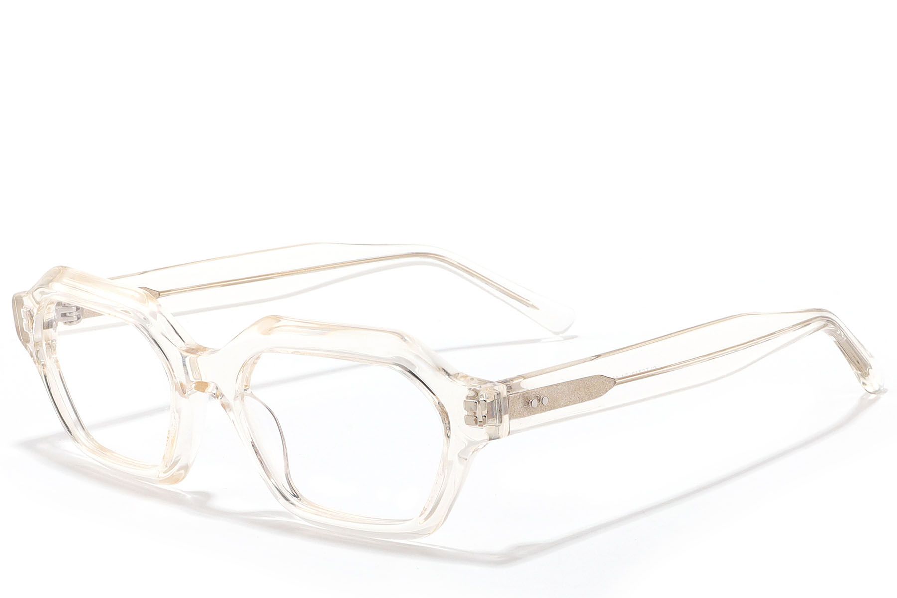 Geometric Transparent Acetate Glasses #BS2607-0324