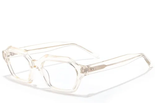 Verres en acétate transparents géométriques #BS2607-0324
