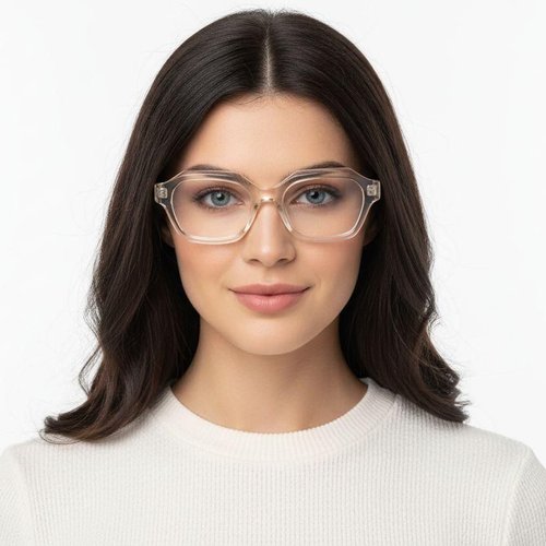Verres en acétate transparents géométriques #BS2607-0324