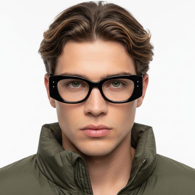 Butterfly Black Acetate Glasses #BS2607-0325