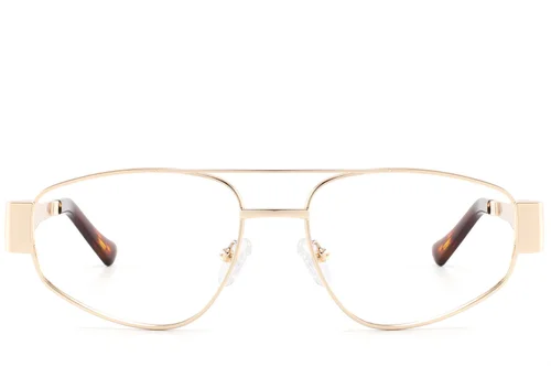 Lunettes papillon en métal doré #BS2607-0339