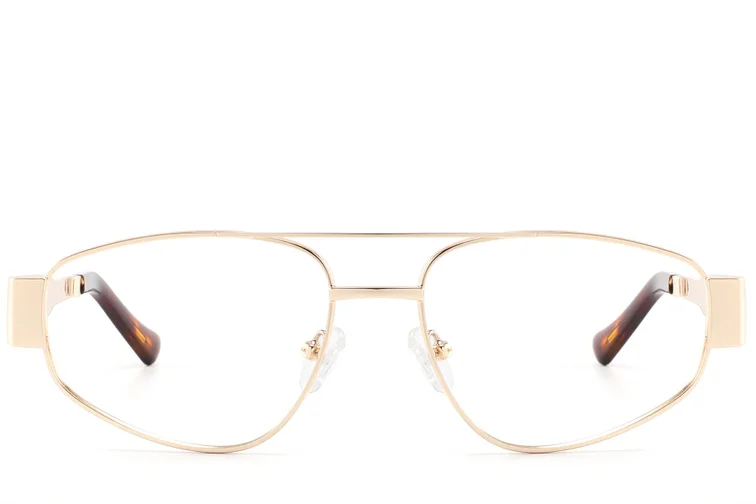 Gouden acetaatbril met vlinderdesign #BS2607-0339
