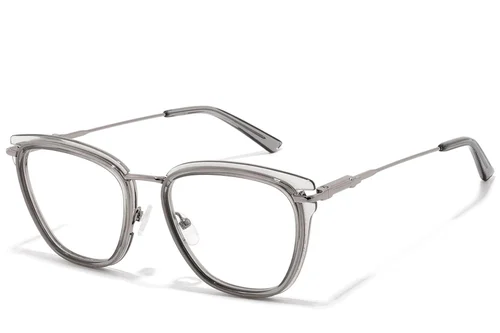 Lunettes rectangulaires en acétate gris #BS2607-0342