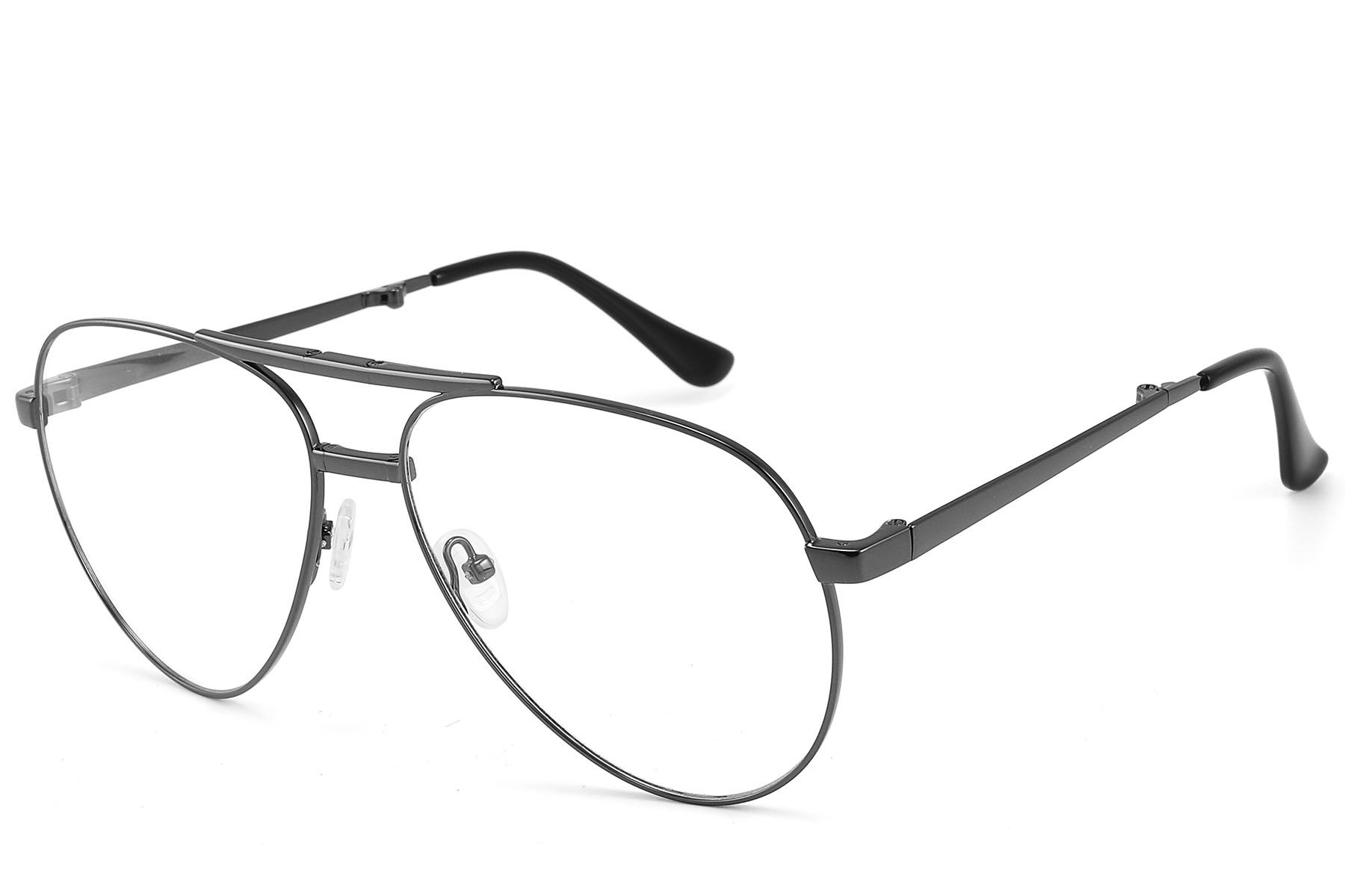 Lunettes aviateur en acétate gris #BS2607-0343