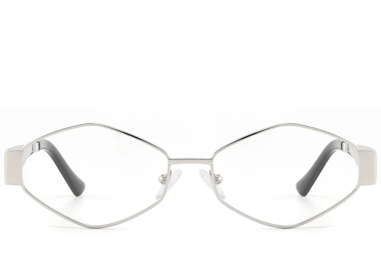 Geometric Silver Acetate Glasses #BS2607-0347