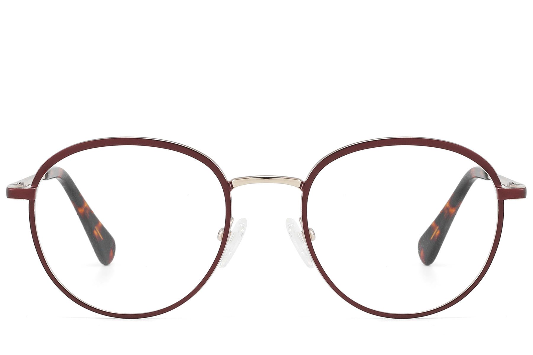 Lunettes rondes en acétate brun #BS2607-0348