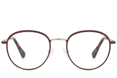 Gafas redondas de acetato marrón #BS2607-0348