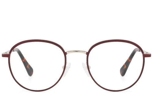 Round Brown Acetate Glasses #BS2607-0348