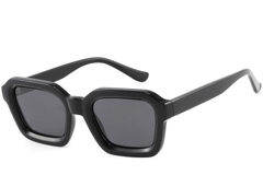 Rectangular Black Acetate Sunglasses #BS2607-0350