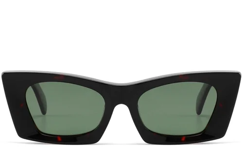 Lunettes de soleil papillon en acétate rouge #BS2607-0357