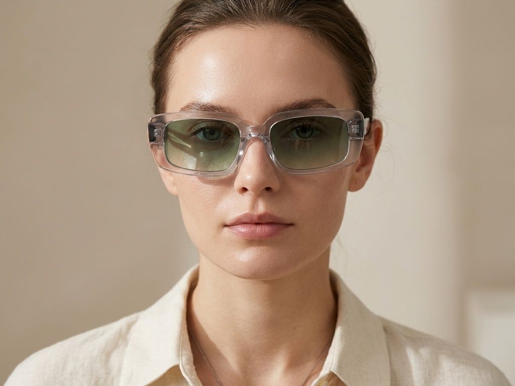 Gafas de sol de acetato gris mariposa #BS2607-0361